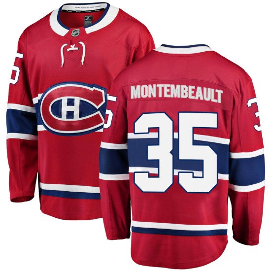 Sam Montembeault Montreal Canadiens Youth Breakaway Home Fanatics Branded Jersey - Red