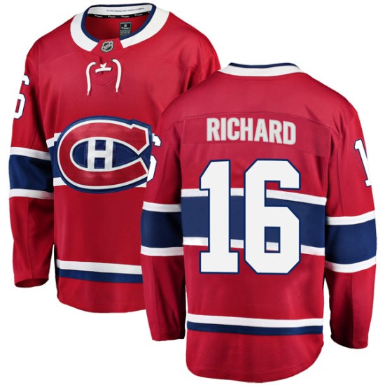 Henri Richard Montreal Canadiens Youth Breakaway Home Fanatics Branded Jersey - Red