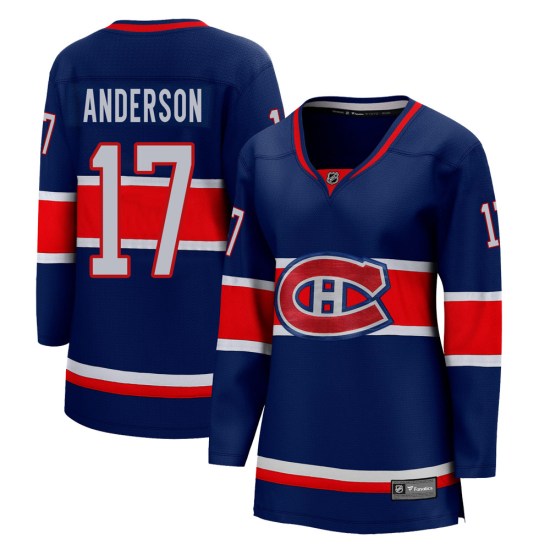 Josh Anderson Montreal Canadiens Women's Breakaway 2020/21 Special Edition Fanatics Branded Jersey - Blue