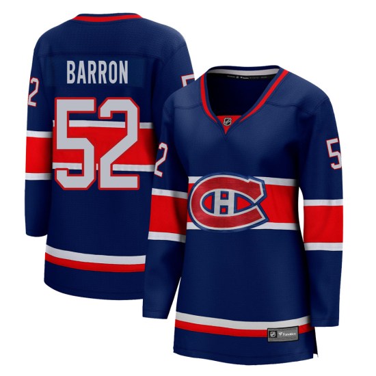 Justin Barron Montreal Canadiens Women's Breakaway 2020/21 Special Edition Fanatics Branded Jersey - Blue