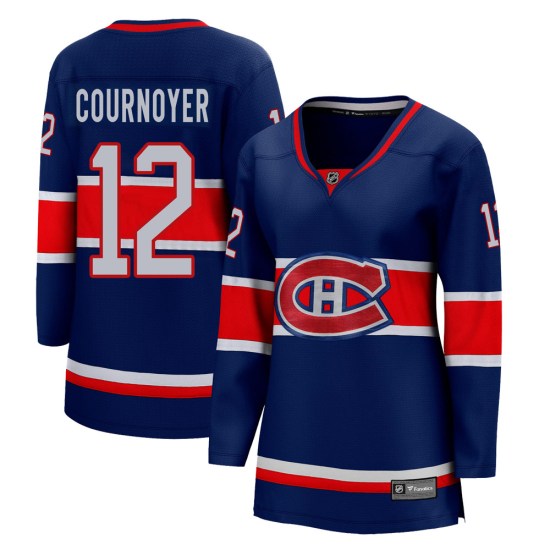 Yvan Cournoyer Montreal Canadiens Women's Breakaway 2020/21 Special Edition Fanatics Branded Jersey - Blue