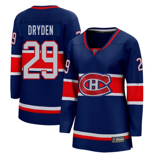 Ken Dryden Montreal Canadiens Women's Breakaway 2020/21 Special Edition Fanatics Branded Jersey - Blue