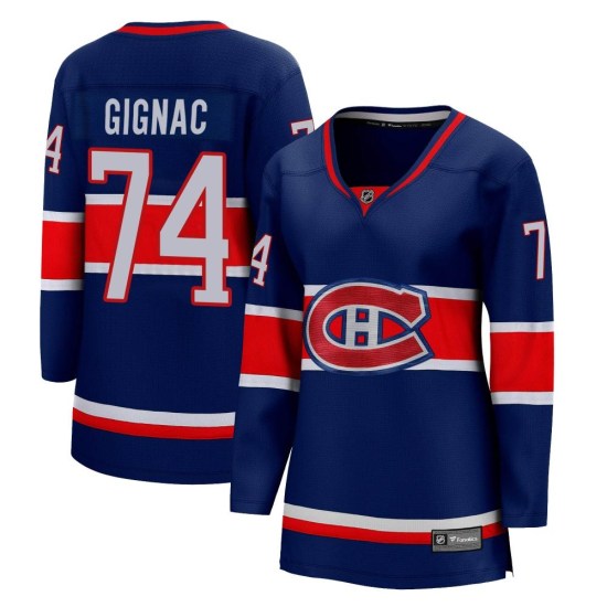 Brandon Gignac Montreal Canadiens Women's Breakaway 2020/21 Special Edition Fanatics Branded Jersey - Blue
