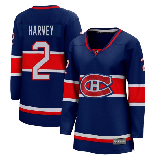 Doug Harvey Montreal Canadiens Women's Breakaway 2020/21 Special Edition Fanatics Branded Jersey - Blue