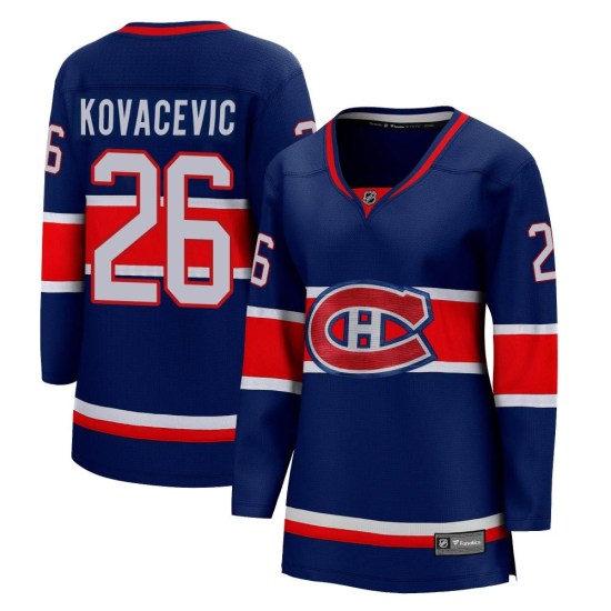 Johnathan Kovacevic Montreal Canadiens Women's Breakaway 2020/21 Special Edition Fanatics Branded Jersey - Blue