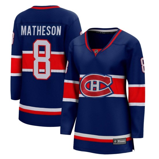 Mike Matheson Montreal Canadiens Women's Breakaway 2020/21 Special Edition Fanatics Branded Jersey - Blue