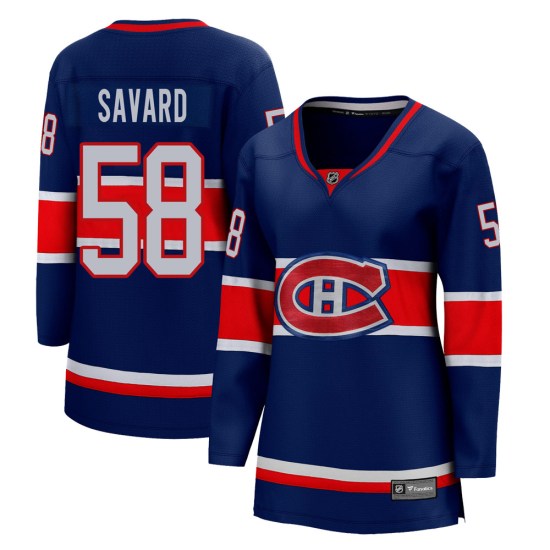 David Savard Montreal Canadiens Women's Breakaway 2020/21 Special Edition Fanatics Branded Jersey - Blue