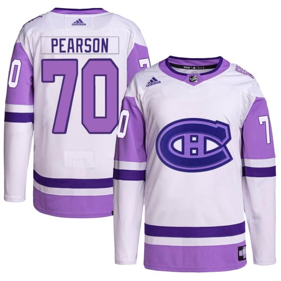 Tanner Pearson Montreal Canadiens Authentic Hockey Fights Cancer Primegreen Adidas Jersey - White/Purple