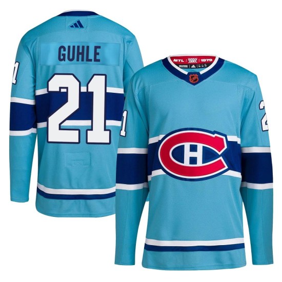 Kaiden Guhle Montreal Canadiens Youth Authentic Reverse Retro 2.0 Adidas Jersey - Light Blue