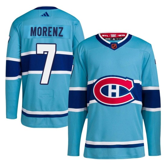 Howie Morenz Montreal Canadiens Youth Authentic Reverse Retro 2.0 Adidas Jersey - Light Blue