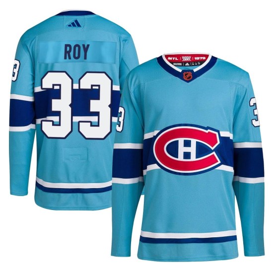 Patrick Roy Montreal Canadiens Youth Authentic Reverse Retro 2.0 Adidas Jersey - Light Blue
