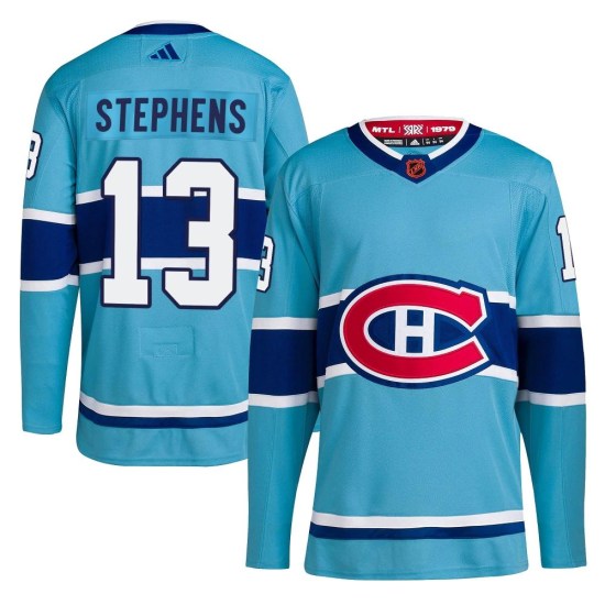 Mitchell Stephens Montreal Canadiens Youth Authentic Reverse Retro 2.0 Adidas Jersey - Light Blue