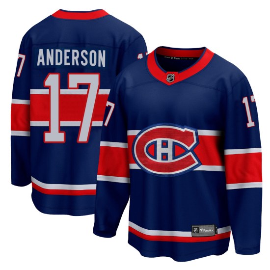 Josh Anderson Montreal Canadiens Breakaway 2020/21 Special Edition Fanatics Branded Jersey - Blue