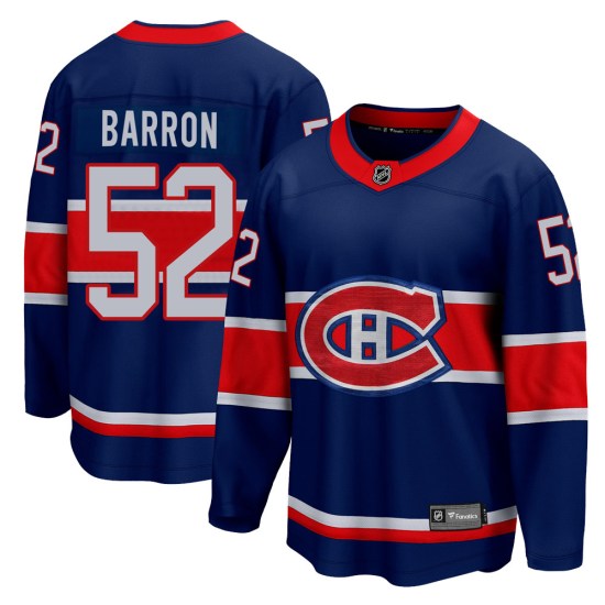 Justin Barron Montreal Canadiens Breakaway 2020/21 Special Edition Fanatics Branded Jersey - Blue