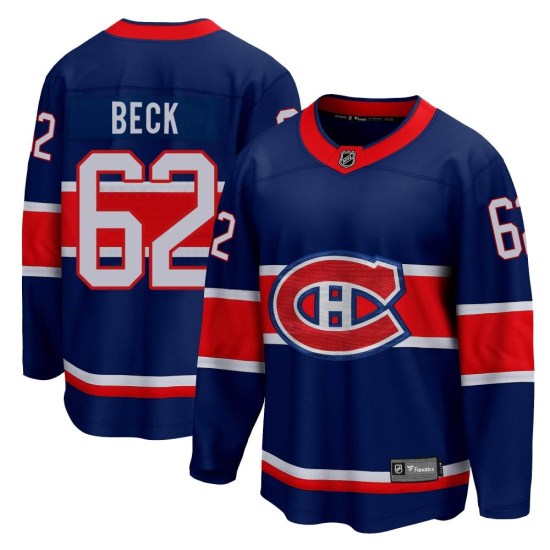 Owen Beck Montreal Canadiens Breakaway 2020/21 Special Edition Fanatics Branded Jersey - Blue