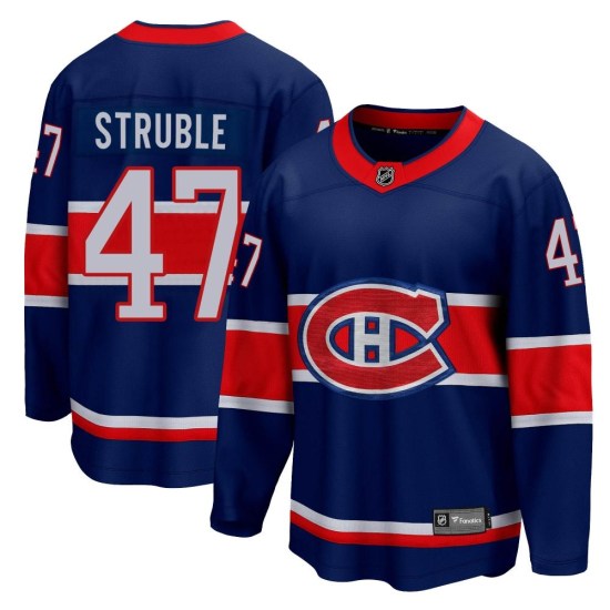 Jayden Struble Montreal Canadiens Breakaway 2020/21 Special Edition Fanatics Branded Jersey - Blue