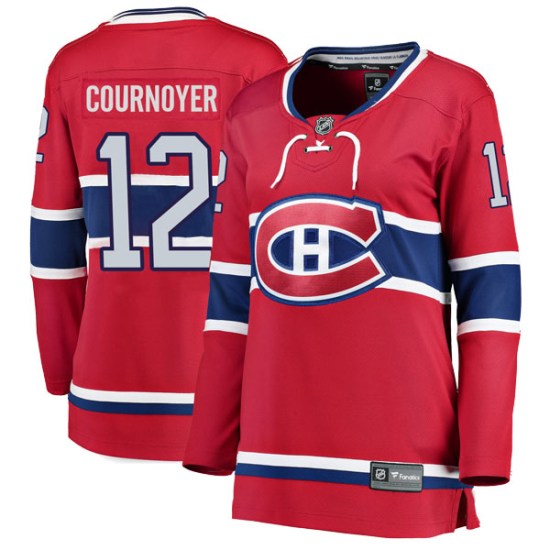 Yvan Cournoyer Montreal Canadiens Women's Breakaway Home Fanatics Branded Jersey - Red