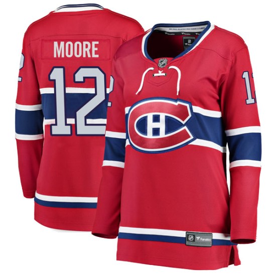 Dickie Moore Montreal Canadiens Women's Breakaway Home Fanatics Branded Jersey - Red