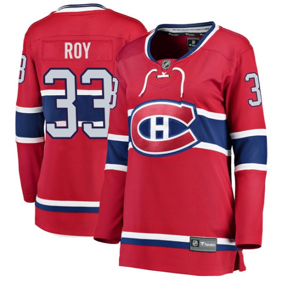 Patrick Roy Montreal Canadiens Women's Breakaway Home Fanatics Branded Jersey - Red