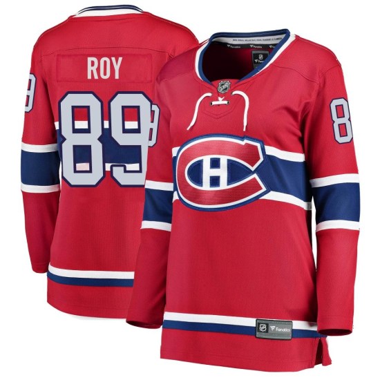 Joshua Roy Montreal Canadiens Women's Breakaway Home Fanatics Branded Jersey - Red