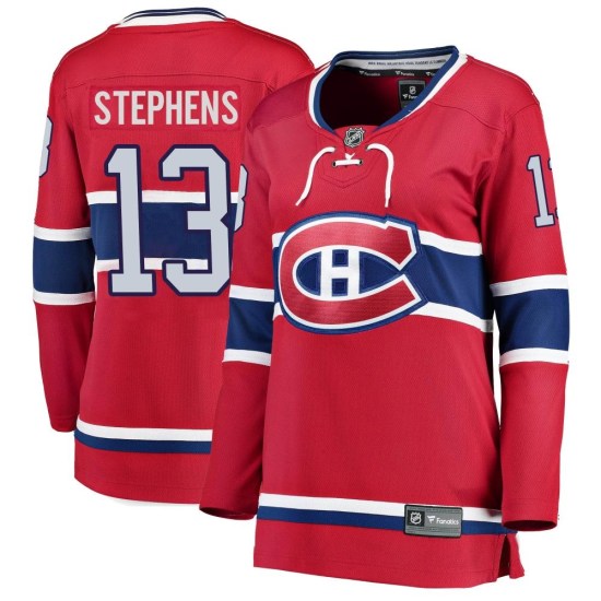 Mitchell Stephens Montreal Canadiens Women's Breakaway Home Fanatics Branded Jersey - Red