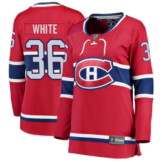 Colin White Montreal Canadiens Women's Breakaway Red Home Fanatics Branded Jersey - White