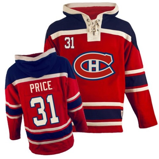 Carey Price Montreal Canadiens Youth Premier Old Time Hockey Sawyer Hooded Sweatshirt - Red